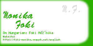 monika foki business card